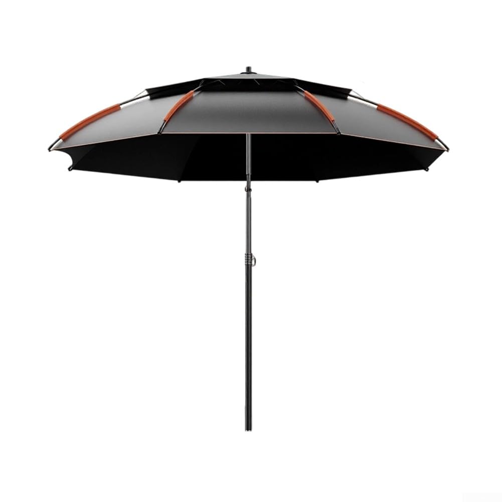 Paraguas de pesca de 1,8 m, pantalla de pescador portátil, para protección UV, impermeable, resistente al viento, con eje antirrotación de 12 bordes (B)