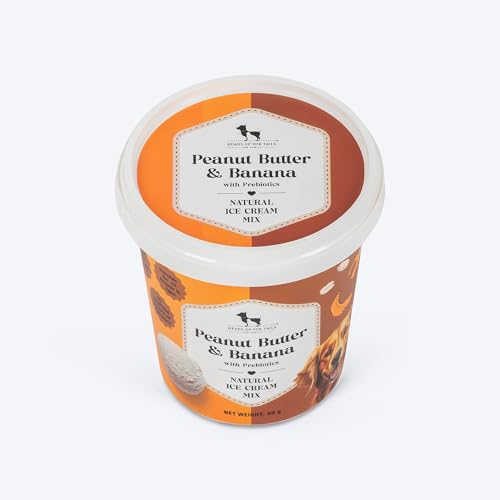 Image of HUFT Peanut Butter & Banana Dog Ice Cream Mix - 40 gm (Pack of 3) | Natural Treats with Prebiotics for Dogs | Easy to Prepare Frozen Dessert | Healthy Snack for All Life Stages & Breeds Dogs