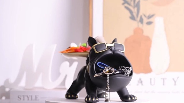 Amazon.co.jp: ブルドッグ鍵置きトレイ 犬型キースタンド - おしゃれ