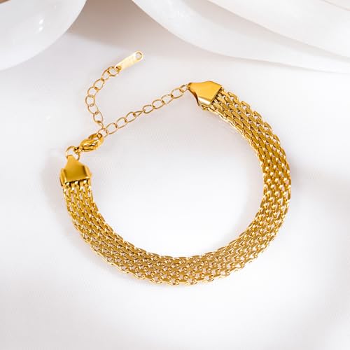 Image of Rubans Demi Fine Stainless Steel Bracelet Waterproof Gift for Women & Girls