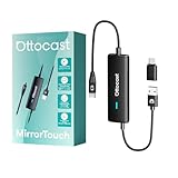 オットキャスト Ottocast Mirror Touch【公式】2025 新型 ミラーリング スマホを大画面に映す 双方向ミラーリング ミラータッチ 車載ミラーリング カーナビからスマホの操作が可能 ワイヤレスCarPlayアダプター プラグプレイ 【技適取得済み品】