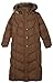 London Fog Women's Long Mitred Quilt Down with Faux Fur Trim Hd
