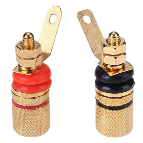 Bornes de liaison haut-parleur plaqué or pour réparer connecteur 4mm défectueux