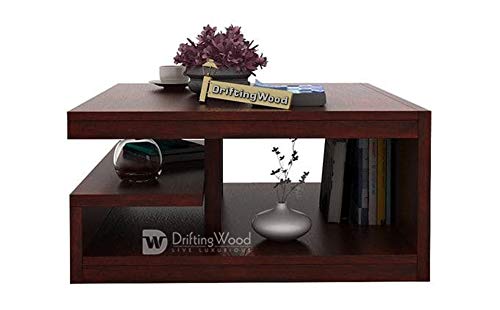 Image of DRIFTINGWOOD Sheesham Wood Liddle Coffee Center Table for Living Room | Mahogany Finish