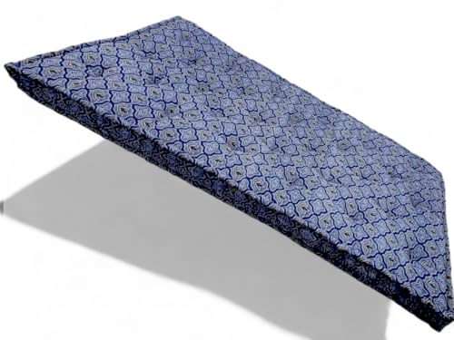 Image of Adim's Soft Cotton Box Quilt Mattress | Mattress offers a combination of comfort, durability and style,making it an excellent choice for a restful night's sleep (Blue Jacquard Design, 48X72 X5 Inches)