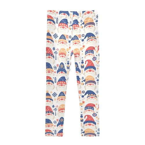KLL Cute Christmas Gnomes Little Girls Leggings Soft High Waisted Workout Pants Running2