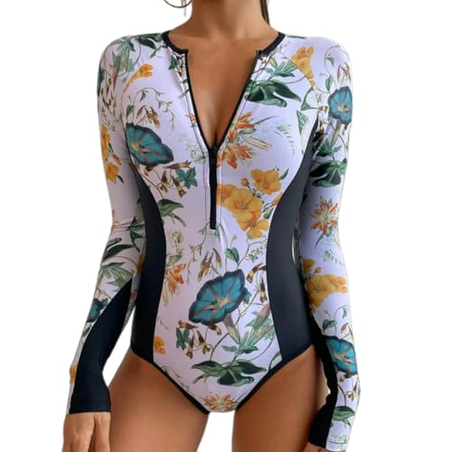 Rash guard de mujer con protección UPF 50 y efecto moldeador para surfear seguras en la playa