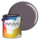 EVOLVE Interior Paint & Primer, Eggshell (Gentle Plum), 1 Gallon – One-Coat Coverage, Excellent Hide, Low VOC, Low Odor, Washable Paint for Walls, Doors & Trim