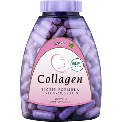 Sanar Naturals Collagen & Biotin Pills, 150 Capsules