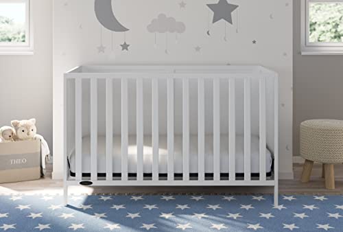 Graco Theo Convertible Crib (White) – Converts From Baby Crib To Toddler Bed And Daybed, Fits Standard Full-Size Crib Mattress, Adjustable Mattress Support Base #TOP1