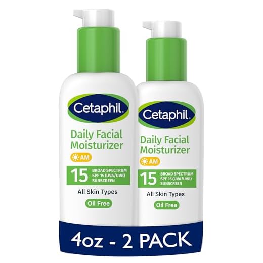 Cetaphil Daily Facial Moisturizer SPF 15, Fragrance-Free, 4 oz, Pack of 2