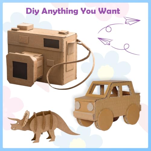 Image of RLAVBL 10 Pack 8.5x11 Corrugated Cardboard Sheets, Flat Cardboard Inserts for Shipping, Mailing, Packing, DIY Crafts