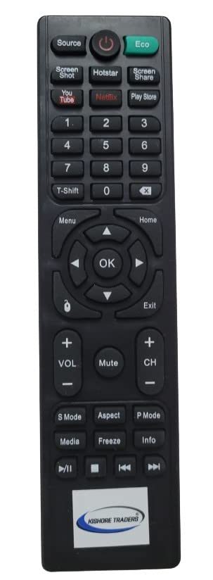 Kishore Traders Compatible Remote Control for BPL Smart Led Tv (If Your ...