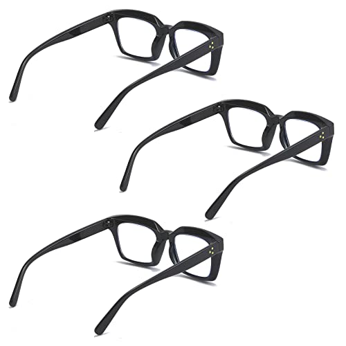 Gafas de lectura para evitar fatiga visual pack de 3 lentes cuadradas oversized mujer 3