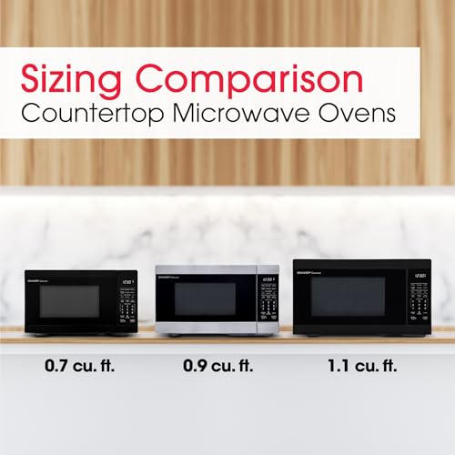 SHARP Compact Countertop Microwave Oven with Removable 10" Carousel Turntable, 700 Watt, 0.7 Cubic Feet, Black by Sharp - Image 5