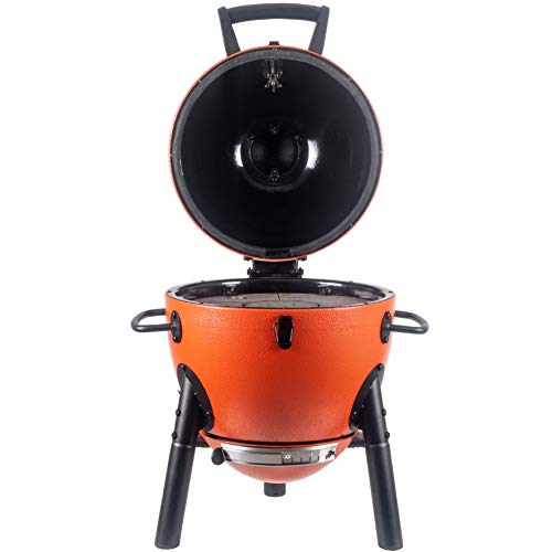 Char-Griller E36714 Akorn Jr. Kamado, Orange Portable Charcoal Grill #TOP3