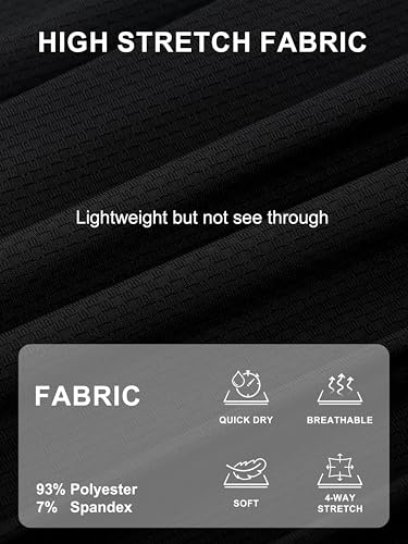 3 Pack Men's Dry Fit Moisture Wicking Performance T Shirts Lightweight Active Athletic Running Gym Tees Short Sleeve4