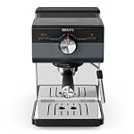 Krups Authentic+ Espresso-Siebträgermaschine, 15 bar, intuitive Bedienung, raffiniertes Design, Dampfdüse, inkl. umfangreichem Zubehör, Bullet Dark Silver/Edelstahl, XP384G10 – Bild 2