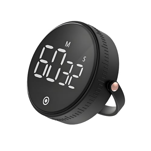 Qumox Digital Kitchen Timer - Magnetic Countdown/Countup with Large LED Display, Adjustable Volume, Ideal for Cooking, Seniors