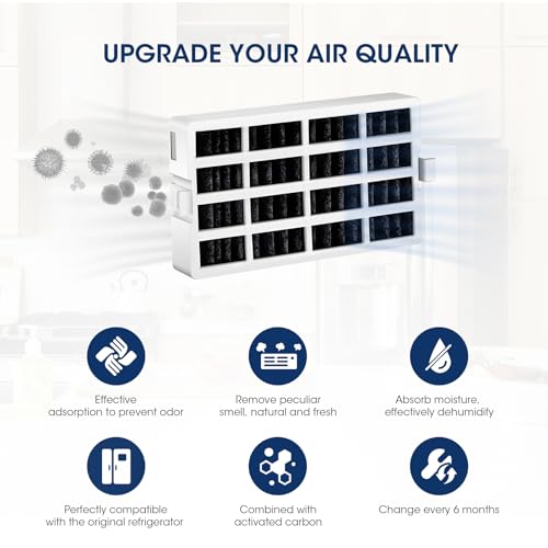 MARRIOTTO Replacement for Whirlpool Refrigerator Air Filter, Compatible with W10311524, Kenmore, FreshFlow, AIR1, W10335147, 2319308, W10315189, 2319303, 1876318, Jenn-Air, KitchenAid(6 Pack)