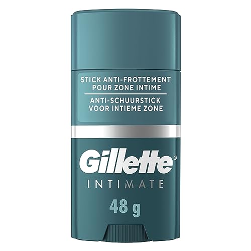 Gillette Intimate Stick Anti-Frottement Pour Zone Intime Pour Hommes, Soin Pour Le Corps, Contre Les Irritations De La Peau, A Appliquer Apprès La Douche ou Le Rasage, Convient Aux Peaux Sensibles