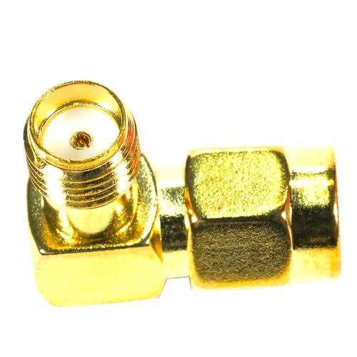Fohevers 2 Pcs RP-SMA Male Plug to SMA Female Jack 90 Degree Adapter Antenna Connector for Radio WiFi Router FPV Dron Mobile - Image 4