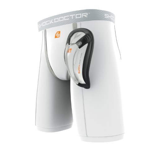 Shock Doctor Compression Shorts with Cup Pocket. Athletic Supporter Underwear with Pocket (Cup NOT included) Youth & Adult