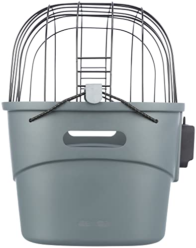 TRIXIE Hundekorb für das Fahrrad vorne bis 5 kg 42 × 39 × 30 cm – Hundefahrradkorb für Lenker 22–32 mm, aus Kunststoff und Gitter mit Schnellfixierung - 13096