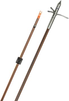 Fin-Finder Hydro Carbon IL Bowfishing Arrow with Kraken 3 Barb Point