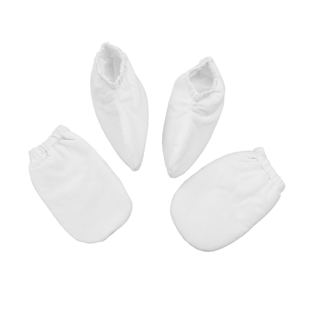 Homoyoyo 2 paia Guanti Termici per Mani e Piedi Guanti Isolanti in Spugna con Chiusura a Scatto Trattamento Spa Caldo per Mani Nutrite e Morbide