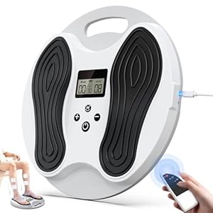 Dancespot Medic Circulation Machine Blood Booster for Feet and Legs, EMS Foot Massagers for Pain and Circulation Stimulator Electric Foot Massage Machine with 4 TENS Pads Muscle Neuropathy Pain Relief