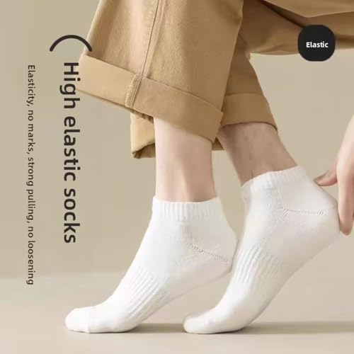 10-Pack of Men's Summer Socks, Breathable and Comfortable, Cotton Casual Round Neck Socks in One Size, Suitable for Daily Wear and Outdoor Activities4