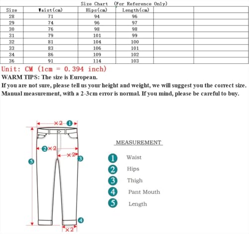 Men's Wear-Resistant Outside Trousers High Street Denim Pants Straight Leg Ankle-Length Jeans4