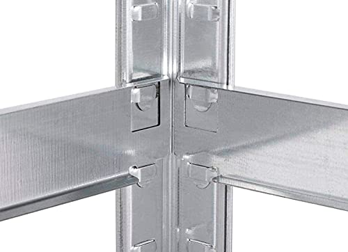 Miniatura 4 de Nyana Home Estantería Esquinera Metálica Galvanizada 875 Kg 5 Baldas Medidas 180 X 90 X 150 Cm Esquinera O Pack Completo Estanteria Esquinera