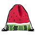 Creativee Schultertasche/Rucksack mit Kordelzug aus Nylon, faltbar, Aufbewahrungsmöglichkeit für Schule, Zuhause, Reisen, Sport (Wassermelone)