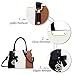 KKXIU 3 Zippered Compartments Purses and Handbags for Women Top Handle Satchel Shoulder Ladies Bags (A-Black White Brown)