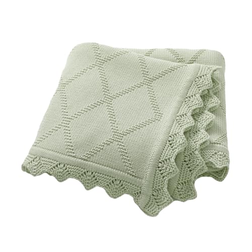 Hadetoto Knit Baby Blankets for Girls Boys, 100%...