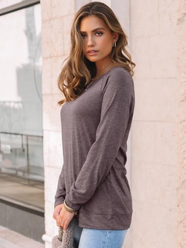 AUTOMET Womens Long Sleeve Crewneck Shirts Fall Winter Casual Work Tops Loose Fit Clothes Trendy Basic Outfits 20253