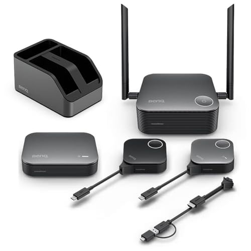 Image of BenQ InstaShow VS25 Driver-Free Wireless Conferencing System – BYOM, BYOD, Audiovisual, Conference Call, 4K/60Hz Playback, Screen Mirroring, CVSS 4.0 Certified Security, HDMI/USB-C, Plug & Play