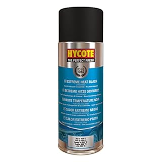 Hycote Fast Drying Extreme Heat Aerosol Car Spray Paint, Black, 400 ml