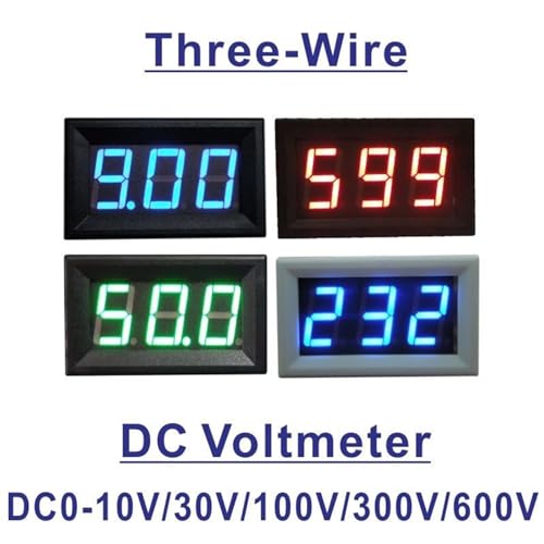 Voltmètre CC 3 Fils Noir YB27 : Idéal pour vos Projets Électroniques DIY - 2