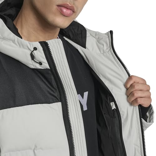 Image of DKNY Men's Mixed Media Quilted Puffer Jacket