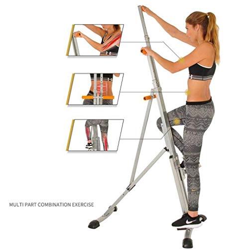 Image of Folding Vertical Climber Home Gym Exercise Climbing Machine for Home Body Trainer Stepper Cardio Workout Training