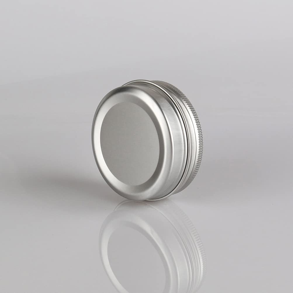 10 Piezas Tarros de Aluminio con Tapa Rosca 40ml, Plata Tarros de Aluminio Vacíos Redondo para Contenedor De Cosméticos Cremas Caja de almacenaje con 5 Espátula y 1 Etiqueta — view 8