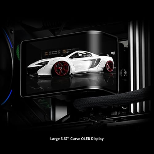 Image of Thermalright Wonder Vision 360 Turbo ARGB Black CPU Water Cooler, 60HZ Curved Screen with 2400x1080 Resolution,for AM4 /AM5,Intel LGA1851 /1700,6.67in 3D Screen High Performance Pump,3000RPM Fan Speed