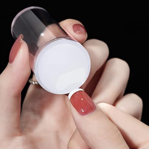 French Nail Stamper, Forsewian Silicone Nail Art Stamping Jelly With Scraper For Diy Nail Decoration #TOP5