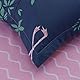 Homewish Flamingo Bettbezug 135x200 Rosa Flamingo Bettbezug Süßes Tier Blumen Flamingo Bettwäsche-Set für Jungen Mädchen Kinder Frauen Weiche Mikrofaser Wende Bettwäsche mit 1 Kissenbezug, Blau