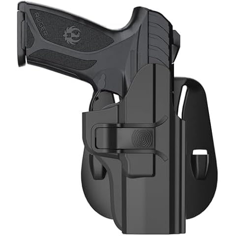 Holster Fits Ruger Security 9, OWB Paddle Holster for Ruger Security-9mm Compact/Pro/Standard (Not for Laser Models), 60° Adjustable Cant, Quick Release - Right Handed Cover