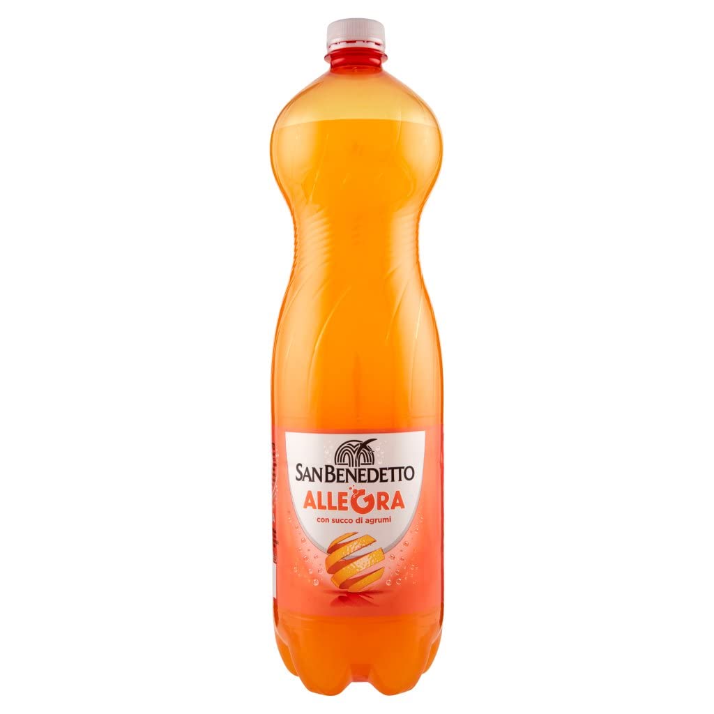 Allegra Aranciata Bevanda Orange Orange Lemonade PET Bottle 12 x 1.5 L Gusto agrumi intenso e frizzante refreshingly chilled for pizza snack party picnic and stock total net weight 18 litres