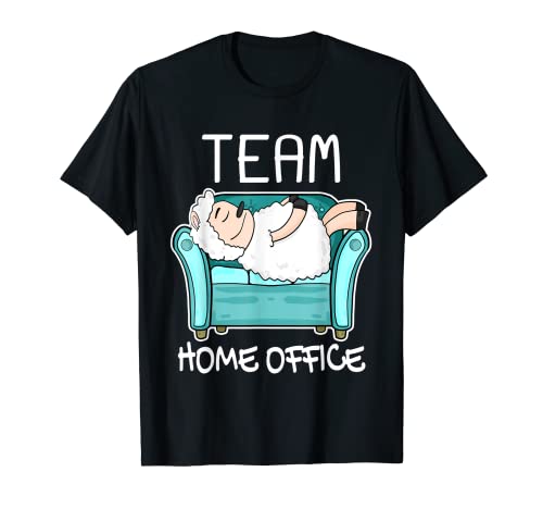 Team Home Office - Figura de oveja divertida para trabajar en casa Camiseta